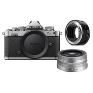 Nikon Z fc DX-Format Mirrorless Camera with NIKKOR Z DX 16-50mm f/3.5-6.3 VR Lens, Silver with FTZ I
