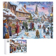 Winter Stroll Puzzle 500 Color Printing Decompression Puzzle 1000 Piece Wooden&amp;Puzzle Leisure DIY Toy Jigsaw Puzzle