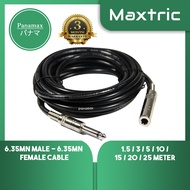 Panamax 6.35MM MONO MALE TO FEMALE CABLE = TC-2334