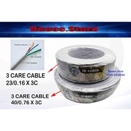 3 CORE CABLE 40/0.76 X 3C / 3 CORE 23/0.16 X 3C - 1ROLL POWER CORD CABLE