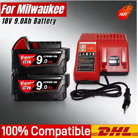 100% New 18V 12.0Ah For Milwaukee 18v Battery Li-Ion Replacement Battery For M18 48-11-2830 0730-20 