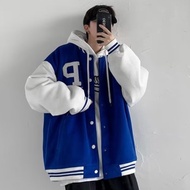 Varsity Jacket For Men Casual Loose Bomber Jacket Unisex Korean Jacket For Men