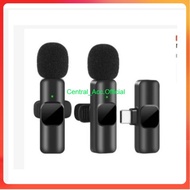 Mic Youtuber 2in1 / Mic Wireless f3 / f4 Mini Portable Microphone Clip On Youtuber Wireless