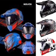 Ls2 Mx436 Pioneer Evo Motocross Helmet Double Lens Off-road Racing Dual Sports Motorcycle Helmets Ca