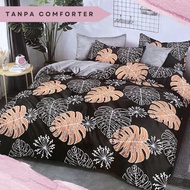 Cadar QUEEN & KING FITTED 4IN1 Bercorak Cadar Getah Cotton Sejuk
