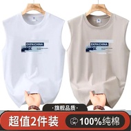 Limited Time Expiry Special Offer🎉Summer New Style Vest Sports Men Pure Cotton Loose All-Match Ameri