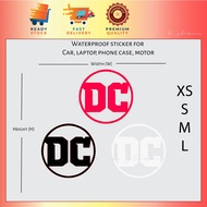 DC Universe Logo Reflective Sticker DCU Superman Batman Kereta Waterproof Car Motor Laptop Helmet Vinyl Decal
