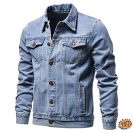 ✦Ready Stock✦ jaket lelaki motorcycle Jekat British style denim jacket men's fall/winter 2022 new Ko