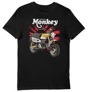 ขายดี เสื้อยืดแขนสั้น ผ้าฝ้าย ลาย Honda Monkey Bike สีเหลือง สําหรับผู้ชาย NAcfpm70LDcgpk91S-5XL