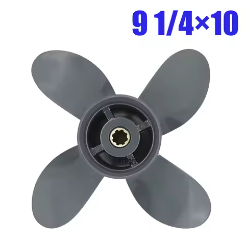 Propeller 4 Blade 9 1/4X10 For Honda and Yamaha Outboard Motor BF8D BF9.9D BF9.9 BF15A BF15D BF20 8 