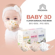 PROXIMA 4 Layer Baby 3D DUCKBILL Surgical Face Mask (Lippo Hippo) - 20Pcs