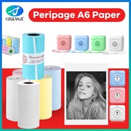 58mm White Thermal Label Sticker Paper Roll Notes Paper and Case for Peripage A6 Portable Bluetooth Printer Paper