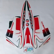 MERAH Yamaha F1ZR Caltex Red Motorcycle Striping Sticker