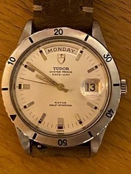 Rare Tudor steel date-day turn o graph ( head only)