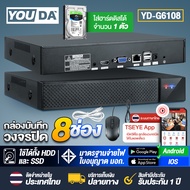 YOUDA กล่อง NVR กล่องบันทึกกล้องวงจรปิด 32ช่อง รองรับกล้องทุกรุ่น ใช้Adapter มาตรฐาน 12V 3A มีมอก. แ