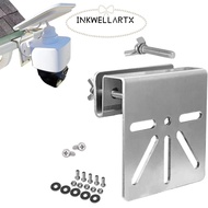 INKWELLARTX Gutter Bracket, Metal Channel Mount Wall Mount Bracket, Gutter Mount Wall Mount  Camera 