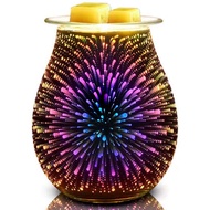 (B00018) Bobolyn ‎B082XPH9T3 Glass Electric Oil Burner Wax Melts Burner Warmer Melter Fragrance Wax 