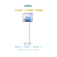 ZSCMALL 23.8 inch Mobile Wireless Monitor with Built-In Battery