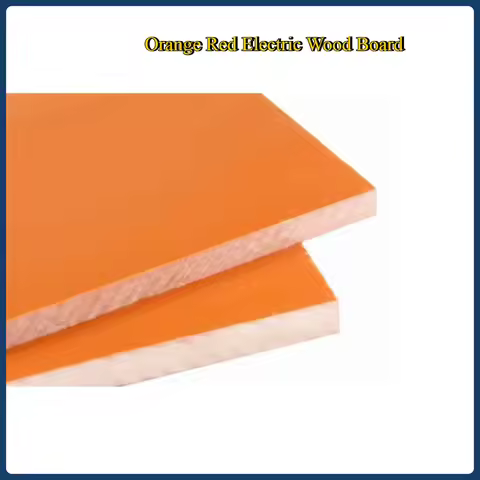 Orange Red Electric Wood Board/ High Temperature Resistant Plywood Board