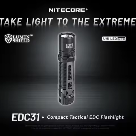 NITECORE EDC31 UHi LED 3500 Lumens USB-C Rechargeable Compact Tactical EDC Flashlight Built-in 3800m