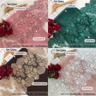 ✨READYSTOK✨SET KAIN PASANG LACE LACEMEWAH BORDERLACE SULAM KAI KOSONG BAJU MELAYU KURUNG MODEN PAHAN