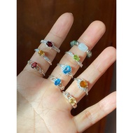 ENERGY STONE SILVER RING