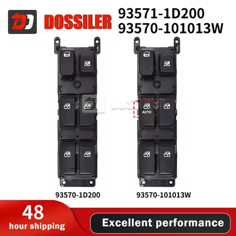 93571-1D200 Dossiler LHD Electric Master Power Window Glass Lifter Control Switch 4 Auto Button For 