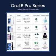Oral B Pro Ultra Electric Toothbrush Pro 4 Pressure Sensor 48800 Strokes/Min 2 Min Timer 30s Reminde