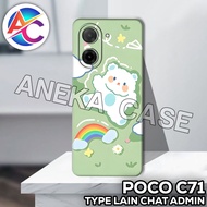 AC61/Case poco C71/GIRL'S Motif/softcase poco C71/casing poco C71/silicone poco C71