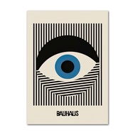 นามธรรมตาเสือดาวสีดำโมเดิร์นผนังตกแต่งภาพวาดสีน้ำมัน Bauhaus เส้นโปสเตอร์สแกนดิเนเวียภาพห้องนั่งเล่นตกแต่งบ้าน