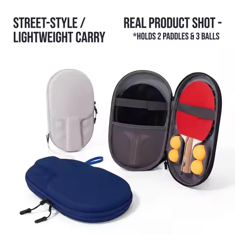 Table Tennis Racket Bag, Special Gourd-Shaped Case for Table Tennis Rackets, Table Tennis Racket Pou