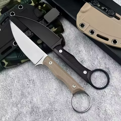 MKC WARGOAT Straight Knife Nylon Fiberglass Handle 8Cr13Mov Blade Hunting Combat Self-Defense EDC Mu