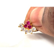 Dasmitha bigponniyin selvan mukuthi or nose stud 16carat gold 12mm x 9mm