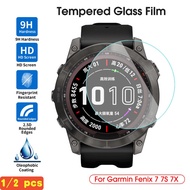 2 Pcs HD Tempered Glass Protective Film/ Watch Screen Anti-scratch Film/For Garmin Fenix 5 5S 6 6S 6X/Fenix 7 7S 7X