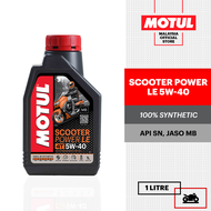 MOTUL SCOOTER POWER LE 4T 5W40 1L 100% Synthetic Engine Oil