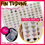 【Matcha Green Diamond Series】【Design Mahkota】Pin Tudung kerongsang tudung pin tudung pin hijab pin b