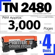 2x Compatible to Brother TN-2480 TN 2480 TN2480 TN-2460 TN2460 2460 for DCP-L2535dw DCP-L2550dw MFC-