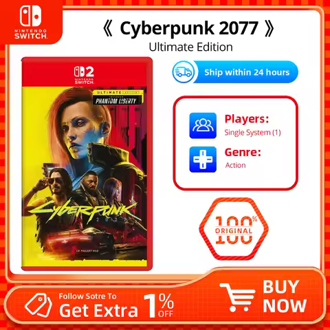 Nintendo Switch 2 Game Deals - Cyberpunk 2077 Ultimate Edition - Games Adventure Action and RPG Genr