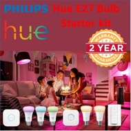 [Latest Bluetooth version] Philips Hue E27 Bulb starter Kit/ Color/ White ambiance wireless smart li