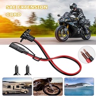 SAE Quick Connector Harness 50cm SAE Adapter Male Plug to Female Socket Cable 1FT 12AWG SAE Extensio
