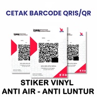 (No PO) Print Sticker Print/ Qris Vinyl & chrome Barcode Sticker/ Chrome