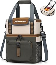 Maelstrom Lunch Box for Women, 20L Insulated Lunch Bag Men, Leakproof Double Deck Cooler Bag, Soft L