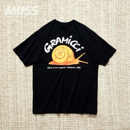 GRAMICCI SNAIL Little Wild Man Color Contrasting Snail Pattern Printed Short Sleeve T-shirt