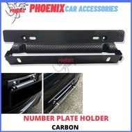 Universal Car Carbon fiber adjustable bracket license number plate holder PROTON PERODUA HONDA TOYOT