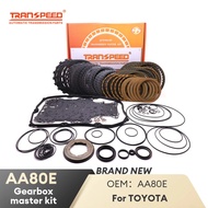 TRANSPEED AA80E Auto Transmission Master Rebuild Repair with Seals Kit Friction Steel For 4.6L TOYOT