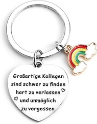 Personalised Key Ring, Partner Keyring, Farewell Gift, Colleague, Gift Ideas for Women, Key Ring for