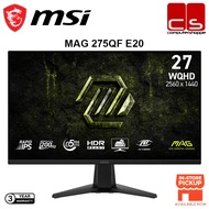 MSI MAG 275QF E20 27'' WQHD 200Hz 0.5MS HDR Rapid IPS Gaming Monitor