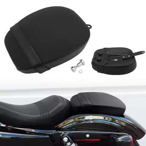 Motorcycle Accessories PU Leather Rear Passenger Fender Seat Cushions For Harley Sportster Forty Eig