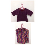 [Personal Preowned] Preloved Baju Kurung Batik Kanak-Kanak Baju Raya Budak Baju Kurung Baby