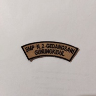 High Quality 8x2.8 CM School Location Embroidery Bet Available in Many Colors, Can Request School Na